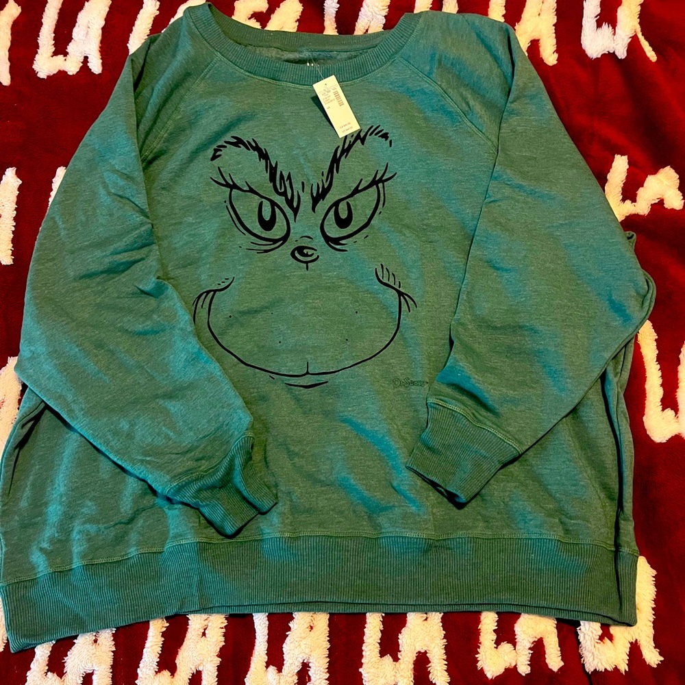 Grinch crew neck sweatshirt
